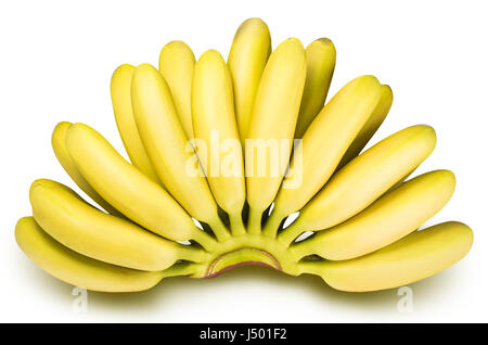 Succursale de bananes isolé sur fond blanc avec clipping path Banque D'Images