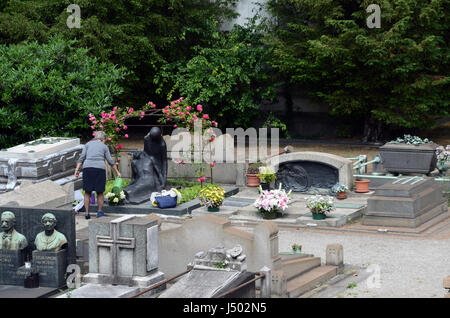 Cimitero Monumentale à Milan, Italie Banque D'Images