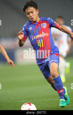 Tokyo, Japon. 10 mai, 2017. Takefusa Kubo (FC Tokyo) Football/soccer : 2017 J.League YBC Levain Cup Group une correspondance entre F.C.Tokyo Omiya Ardija 4-3 à Ajinomoto Stadium à Tokyo, au Japon . Credit : AFLO/Alamy Live News Banque D'Images