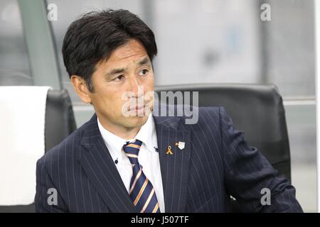 Tokyo, Japon. 10 mai, 2017. Hiroki Shibuya (Ardija) Football/soccer : Omiya Ardija entraîneur en chef Hiroki Shibuya avant la J. League YBC 2017 Levain Cup Group une correspondance entre F.C.Tokyo Omiya Ardija 4-3 à Ajinomoto Stadium à Tokyo, au Japon . Credit : AFLO/Alamy Live News Banque D'Images