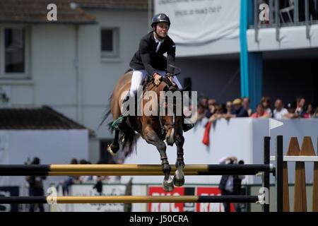 (C) LAURENT / LAIRYS LEMOUSTICPRODUCTION / MAXPPP - à la baule-escoublac le 14-05-2017 - JUMPING INTERNATIONAL DE FRANCE (CSIO5 PHOTO MAGAZINE) Compétition du cheval - LA SOCIÉTÉ Banque D'Images