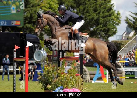 (C) LAURENT / LAIRYS LEMOUSTICPRODUCTION / MAXPPP - à la baule-escoublac le 14-05-2017 - JUMPING INTERNATIONAL DE FRANCE (CSIO5 PHOTO MAGAZINE) Compétition du cheval - LA SOCIÉTÉ Banque D'Images