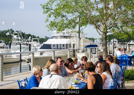 Alabama Baldwin County, Orange Beach, The Wharf, shopping shopper shoppers shopping magasins marché marchés achats vente, magasin de détail magasins buwin Banque D'Images