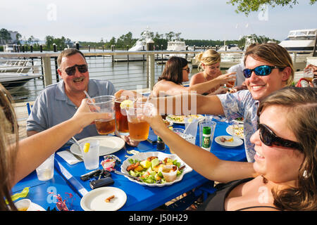 Alabama Baldwin County, Orange Beach, The Wharf, shopping shopper shoppers shopping magasins marché marchés achats vente, magasin de détail magasins buwin Banque D'Images