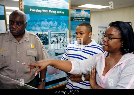 Alabama Macon County,Tuskegee,Black Blacks African African Ethnic minorité,History,Moton Airfield,Tuskegee Airmen National Historic site,Black Blacks Banque D'Images