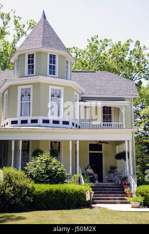 Alabama Columbia, Purcell Killingsworth maison maisons maison maisons résidence, maintenant Garden Path Bed and Breakfast, style victorien, construit 1890, porche, visiteurs t Banque D'Images