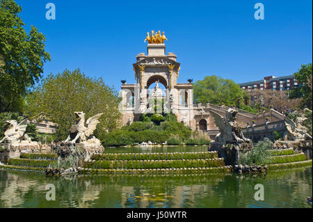 Parc de la Ciutadella fontaine dans Barcelone Espagne ES EU Banque D'Images