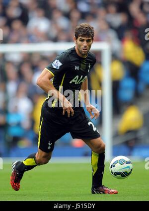 FEDERICO FAZIO Tottenham Hotspur FC Tottenham Hotspur FC STADE ETIHAD MANCHESTER EN ANGLETERRE 18 Octobre 2014 Banque D'Images