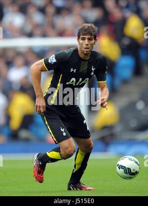 FEDERICO FAZIO Tottenham Hotspur FC Tottenham Hotspur FC STADE ETIHAD MANCHESTER EN ANGLETERRE 18 Octobre 2014 Banque D'Images