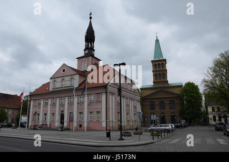 Hôtel de ville de Pologne dans la voïvodie de Lubusz Miedzyrzecz Banque D'Images