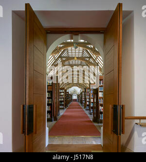 Voir l'historique en Laudian Bibliothèque. St John's College, Oxford, Oxford, Royaume-Uni. Architecte : Wright & Wright Architects s.r.l., 2015. Banque D'Images