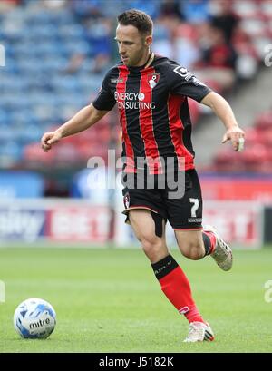 AFC BOURNEMOUTH AFC MARC PUGH LE BOURNEMOUTH HUDDERSFIELD ANGLETERRE STADE JOHN SMITH 09 Août 2014 Banque D'Images