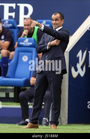 ROBERTO MARTINEZ LEICESTER CITY V EVERTON LA KING POWER STADIUM LEICESTER ANGLETERRE 16 Août 2014 Banque D'Images
