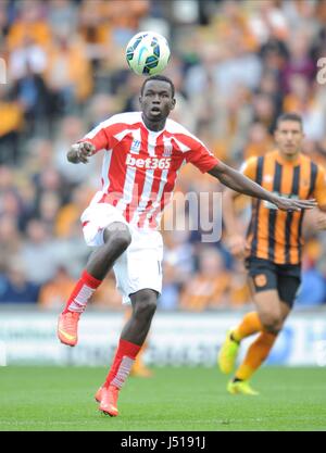 MAME Biram Diouf Stoke City FC Stade KC HULL ANGLETERRE 24 Août 2014 Banque D'Images