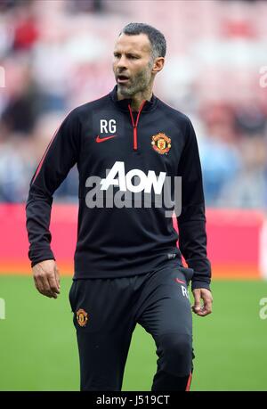 RYAN GIGGS MANCHESTER UNITED GESTIONNAIRE ADJOINT ASSISTANT MANCHESTER UNITED MA STADIUM OF LIGHT SUNDERLAND ENGLAND 24 Août 20 Banque D'Images