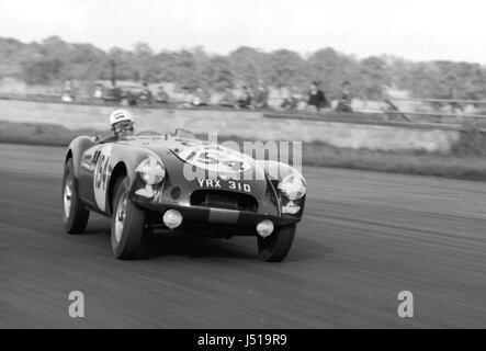MGA twin cam, Olthoff 1961 Clubmans Silverstone Banque D'Images