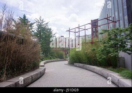 Jardin chinois sur la Rose Kennedy Greenway Banque D'Images