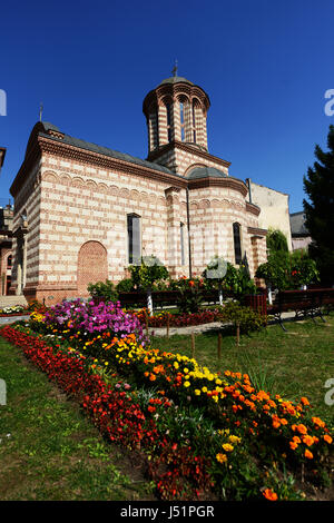 L'église Sfântul Anton dans la vieille ville de Bucarest Banque D'Images