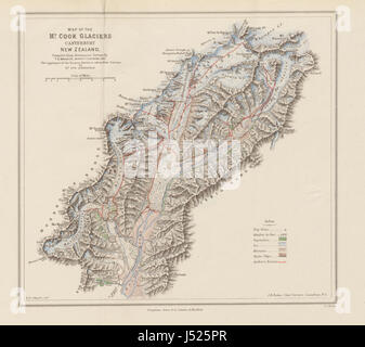 Image prise à partir de la page 191 de "avec une hache et une corde dans les Alpes néo-zélandaise ... Avec des illustrations Banque D'Images