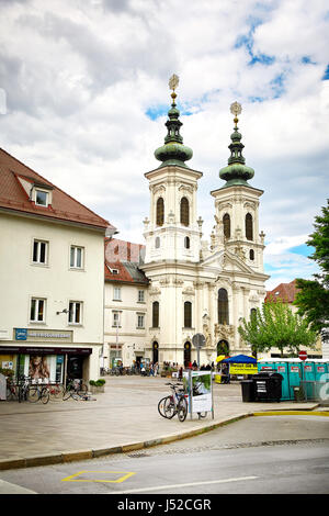 Graz, Autriche - Mai 7, 2017 : l'Église Mariahilf Banque D'Images