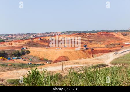 L'expansion de la construction industrielle construction d'infrastructures terrassement paysage, Banque D'Images