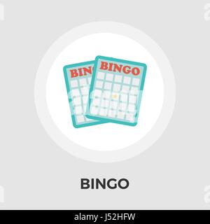 Bingo Icon Vector. Flat icon isolated on the white background. Editable EPS file. Vector illustration. Illustration de Vecteur