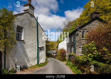 Cottages en Colthouse, près de Hawkshead, Lake District, Cumbria Banque D'Images