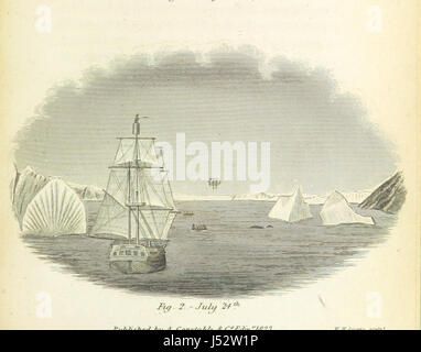 Journal d'un voyage vers le nord de la pêche des baleines ; y compris les recherches et découvertes de la côte Est de l'ouest du Groenland, réalisés dans l'été de l'année 1822, dans le bateau de l'île de Baffin, etc Banque D'Images