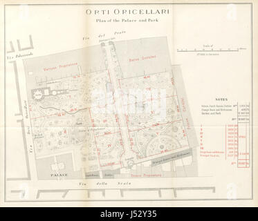 Une image de la page 109 de 'L'Orti Oricellari', un livre présentant un catalogue d'antiquités du château de Vincigliata. Banque D'Images