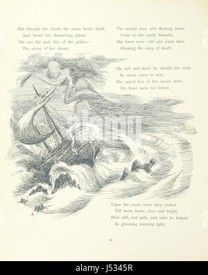 Cette adaptation de 'la petite Sirène' de Hans Christian Andersen, reprise par E. Ashe et illustrée par Laura Troubridge, donne vie au conte de fées classique en vers. L’histoire suit la quête de la sirène pour l’amour et la transformation humaine. Banque D'Images