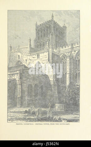 *Le manuel historique illustré de Ward and Lock à la cathédrale de Bristol* fournit un guide complet de l'importance architecturale, historique et culturelle de la cathédrale de Bristol. L'œuvre comprend probablement des illustrations et des descriptions détaillées de la structure et de l'histoire de la cathédrale. Banque D'Images