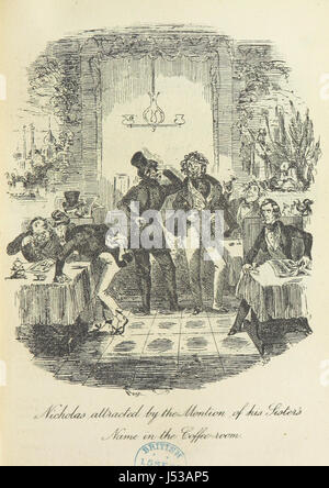 La vie et les Aventures de Nicholas Nickleby. [Avec des plaques.] Banque D'Images