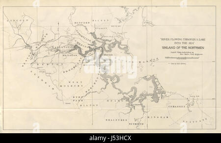 Image prise à partir de la page 115 de "l'arrivée de Leif Erikson, l'an 1000, et le site de ses maisons à Vineland. (Un résumé de l'échelle de Vineland sagas de Peringskiöld's edition de la Heimskringla de Shorri Sturleyson.) [avec cartes et illustrations.]' Banque D'Images