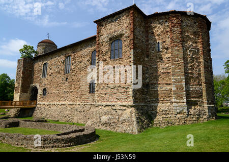 Château de Colchester, Colchester, Essex, England, UK Banque D'Images