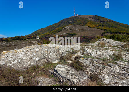 Vue sur le majestueux mont Mashuk de Pyatigorsk, Caucase du Nord, la Russie. Banque D'Images
