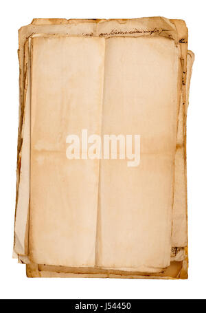 La pile de feuilles isolated on white Banque D'Images