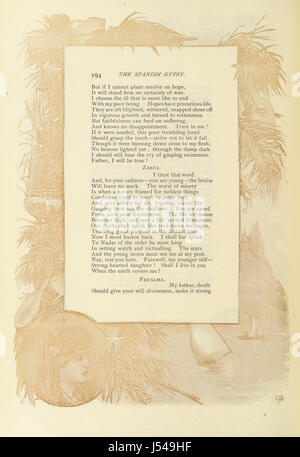 The complete Poetical Works of George Eliot. Edition familiale. Complètement illustré avec de nouvelles gravures sur bois. Avec frontière par J. D. Woodward Banque D'Images