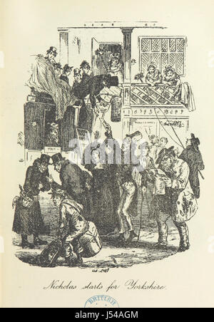 La vie et les Aventures de Nicholas Nickleby. [Avec des plaques.] Banque D'Images