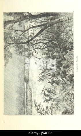 Image prise à partir de la page 425 "Les Lacs de l'Afrique équatoriale. Voyage d'exploration exécuté de 1883 à 1885 ... Ouvrage contenant 161 gravures d'après les dessins de Riou, et 2 cartes' Banque D'Images