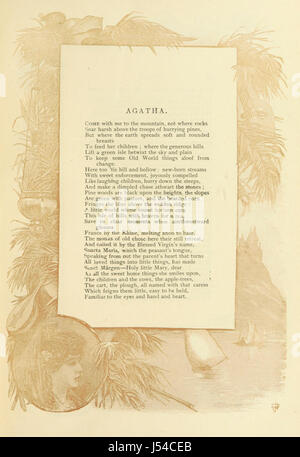 The complete Poetical Works of George Eliot. Edition familiale. Complètement illustré avec de nouvelles gravures sur bois. Avec frontière par J. D. Woodward Banque D'Images