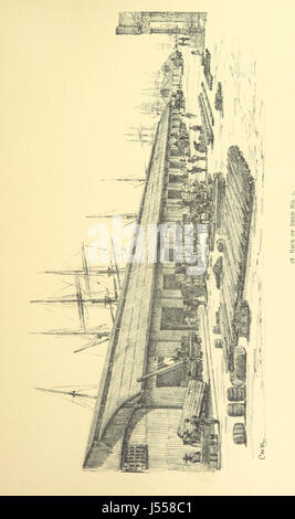 Esquisses de Durban et de son port en 1891, par C. W. Methuen. [Historical sketch par Sir J. Robinson.] Banque D'Images