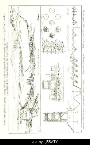 La septième campagne de César en Gaule. C.-B. 52. De Bello Gallico lib. VII. Édité, avec notes, et tables des excursus idiomes, par W. Cookworthy Compton ... Avec des illustrations de dessins par E. T., Compton et cartes Banque D'Images