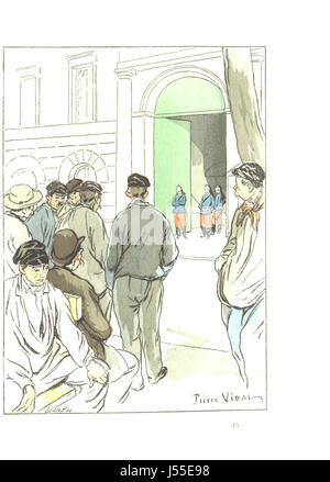 Cette image est tirée de la page 139 de 'tableaux de Paris', mettant en scène le travail de P. Vidal, qui capture l'essence de la vie parisienne, en particulier les habitudes de consommation quotidienne dans la ville. Les dessins de Vidal offrent une représentation visuelle de la société parisienne et de sa culture au début du XIXe siècle. Banque D'Images