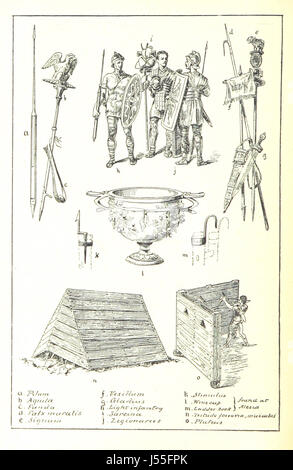 La septième campagne de César en Gaule, rapportée dans de Bello Gallico, décrit la campagne militaire de Jules César en 52 av. J.-C. pendant les guerres gauloises. L'édition comprend des notes, des illustrations et des cartes qui offrent un aperçu détaillé de la conquête romaine de la Gaule. Banque D'Images