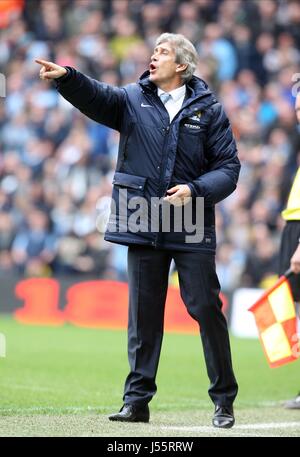 MANUEL PELLEGRINI V Manchester City Manchester Etihad Stadium de Southampton en Angleterre le 05 avril 2014 Banque D'Images