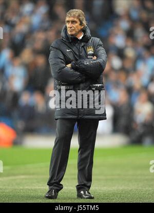 MANUEL PELLEGRINI V MANCHESTER CITY ASTON VILLA ETIHAD STADIUM MANCHESTER EN ANGLETERRE 07 Mai 2014 Banque D'Images