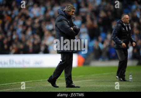 MANUEL PELLEGRINI V MANCHESTER CITY ASTON VILLA ETIHAD STADIUM MANCHESTER EN ANGLETERRE 07 Mai 2014 Banque D'Images