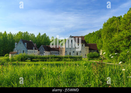 France, Indre-et-Loire, de Montrésor, La Corroirie du Liget, ancienne place forte dépendance de l'abbaye Liget Banque D'Images