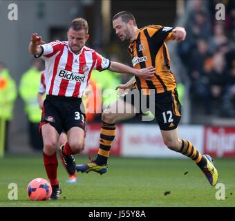 LEE CATTERMOLE & MATTY FRYATT HULL CITY V SUNDERLAND KC Stadium HULL ANGLETERRE 09 Mars 2014 Banque D'Images