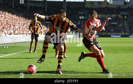 MATTY FRYATT et LEE CATTERMOLE HULL CITY V SUNDERLAND KC Stadium HULL ANGLETERRE 09 Mars 2014 Banque D'Images